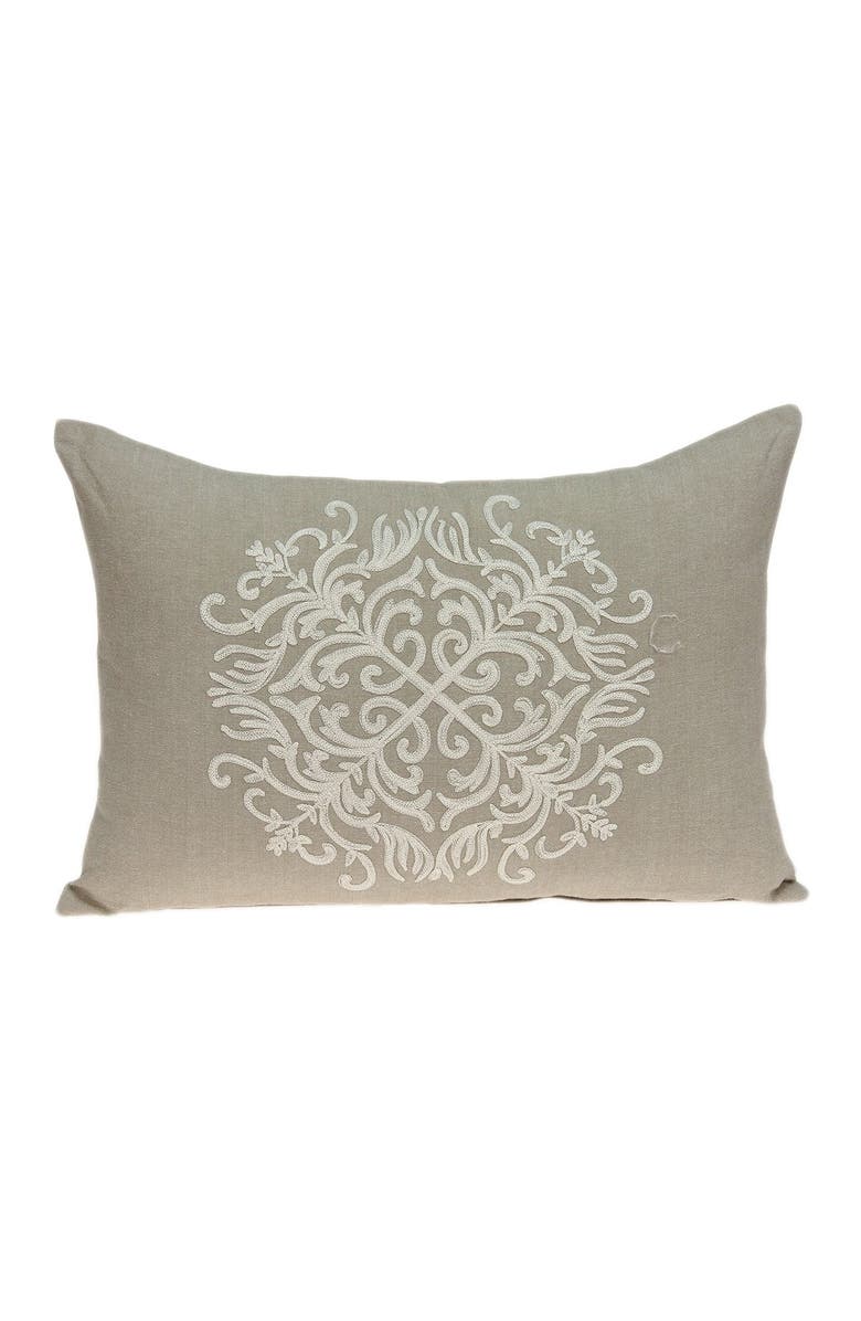 PARKLAND COLLECTION Tara Traditional Pillow - 14" x 20" - Beige, Main, color, Beige