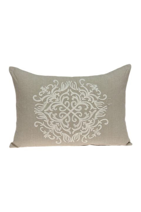 Tara Traditional Pillow - 14" x 20" - Beige