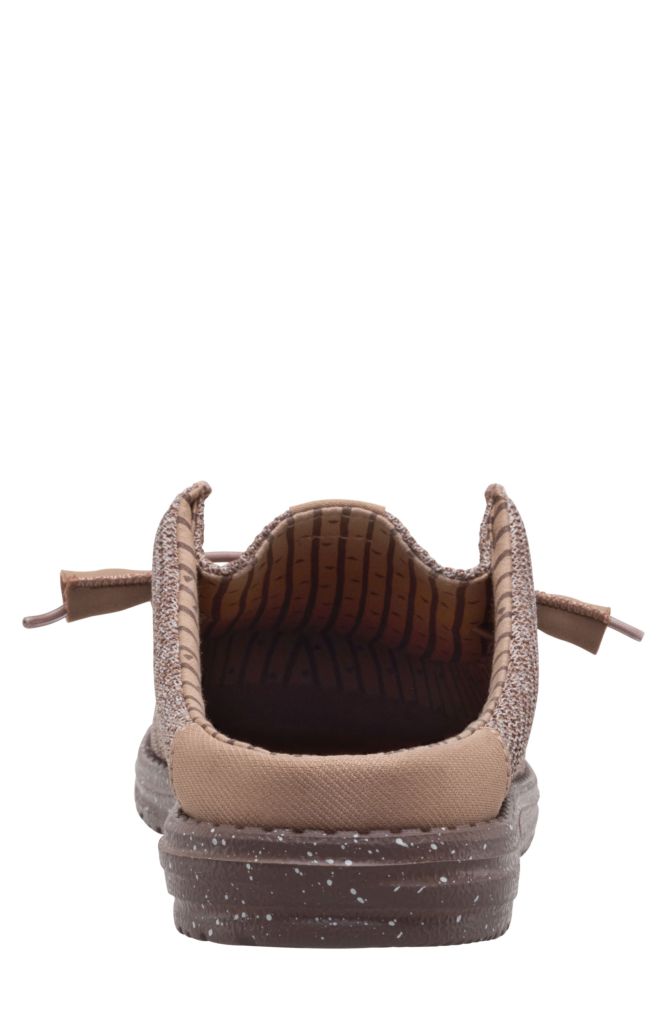 Hey Dude Wally Stretch Sox Slip-On, Alternate, color, Deep Taupe/ Chantrelle Tan