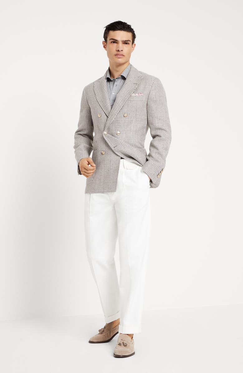 Brunello Cucinelli Polo with Faux-Layering, Alternate, color, 