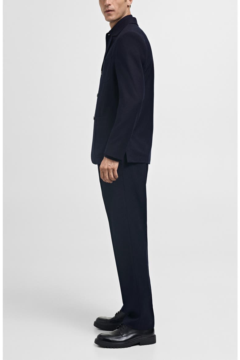 Slim Fit Virgin Wool Dress Pants, Alternate, color, DARK NAVY