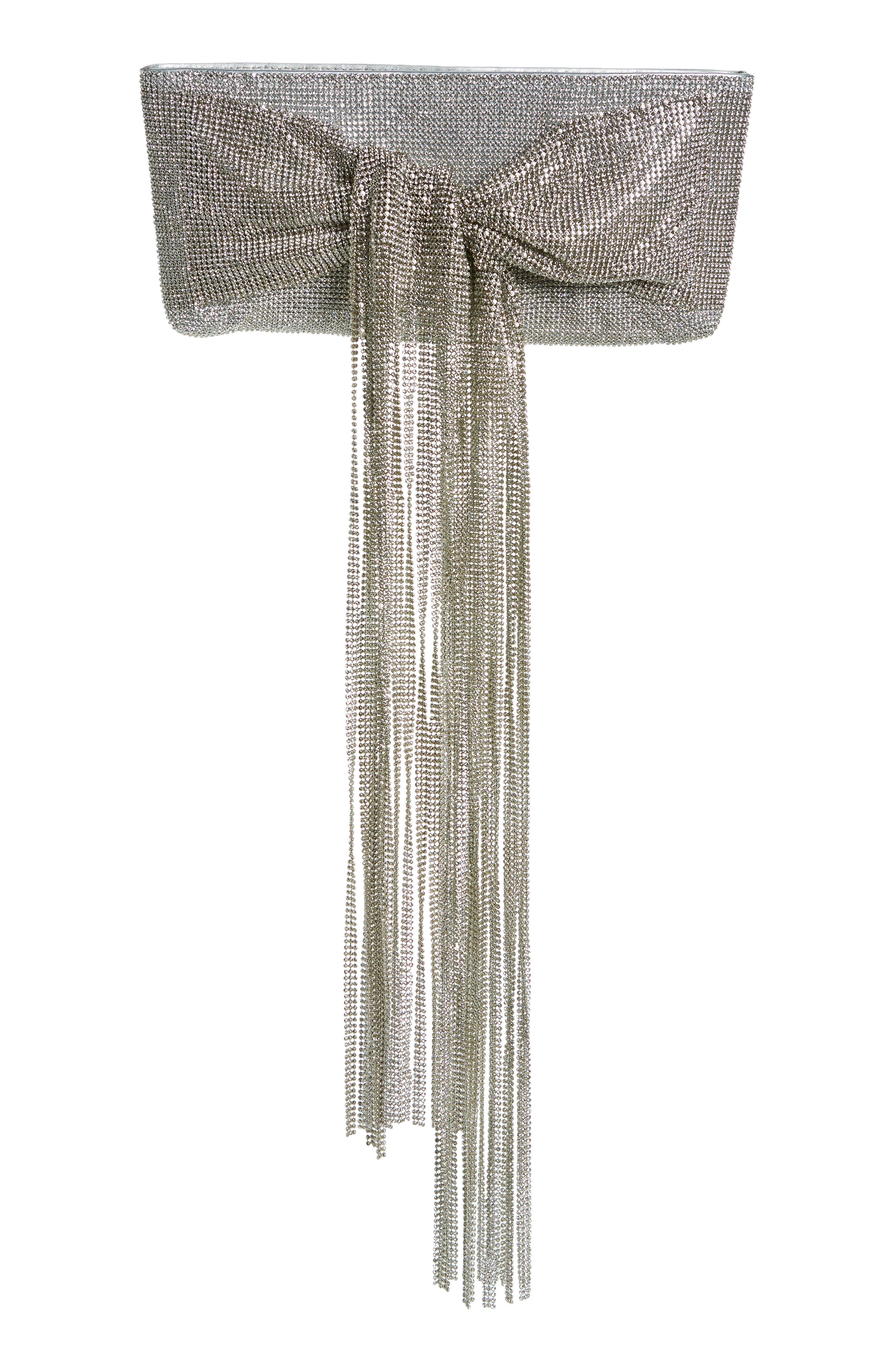 Cult Gaia Mini Banu Fringe Clutch, Main, color, 