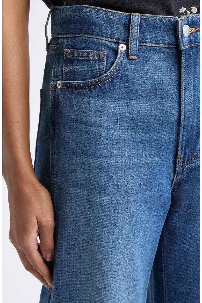 Kasey Mid Rise Wide Leg Jeans, Alternate, color, BRIGHT BLUE