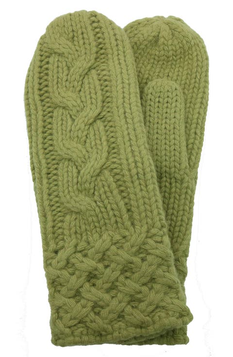 Chunky Cable Knit Mittens