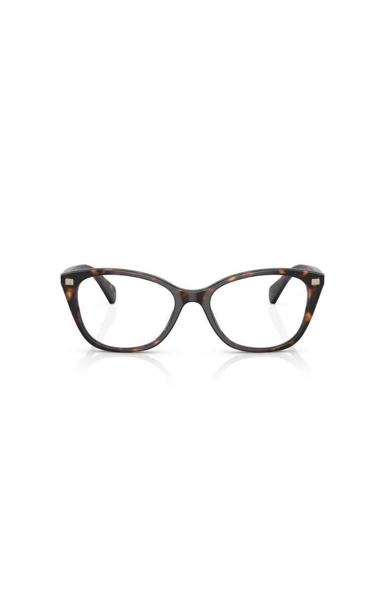 RALPH 53mm Rectangle optical glasses, Alternate, color, Tortoise