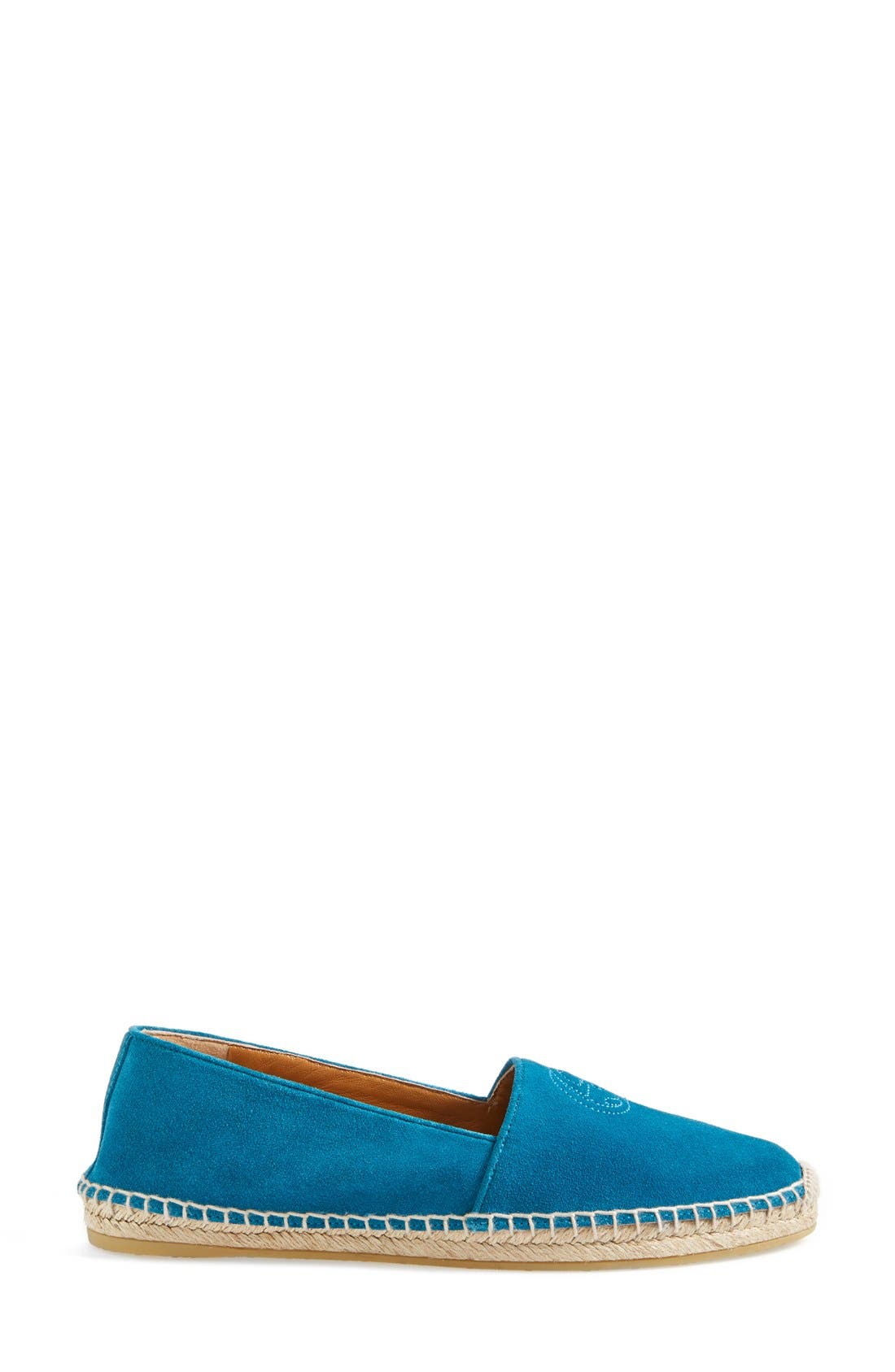 'Pilar' Espadrille Flat, Alternate, color, DEEP COBALT
