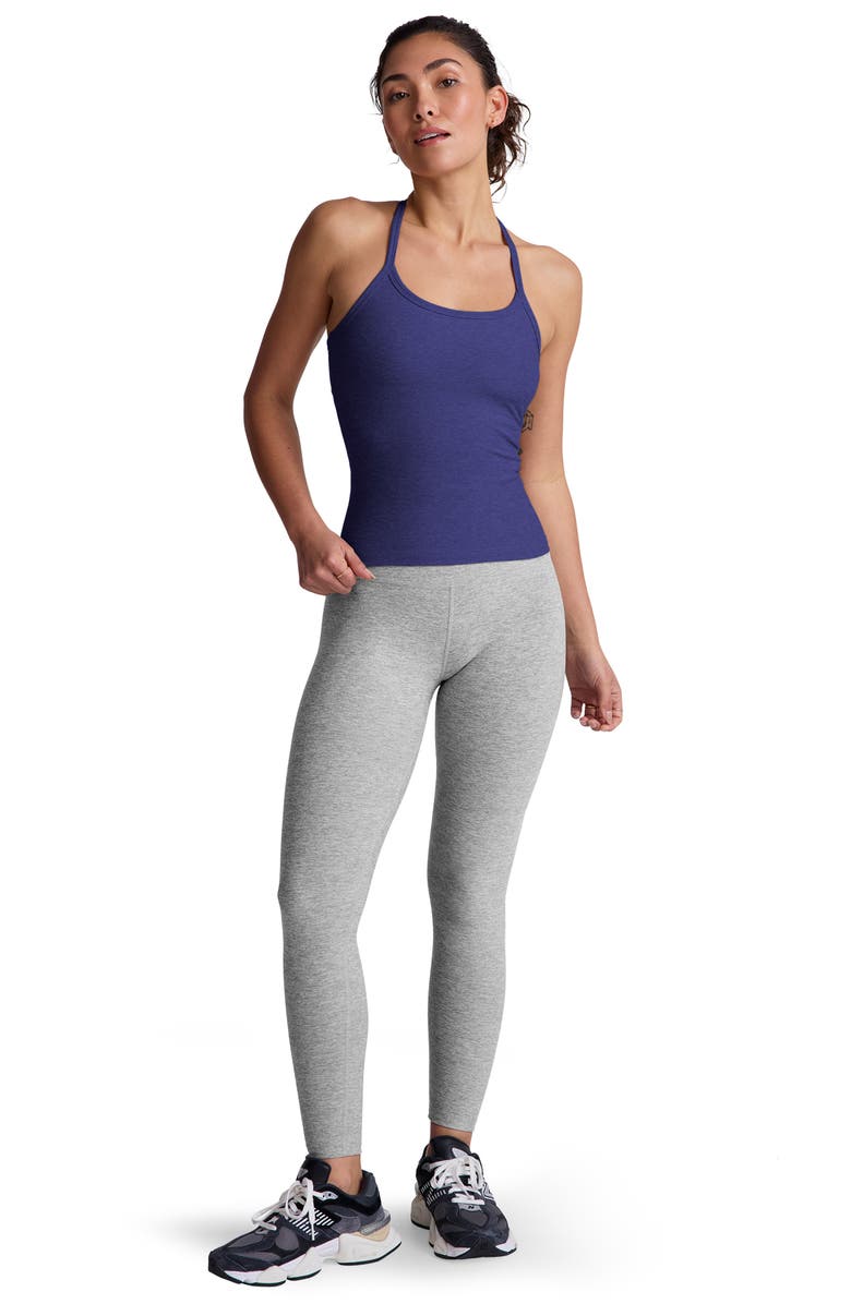 Beyond Yoga Space Dye Slim Racerback Tank Top, Alternate, color, Eternal Blue Heather