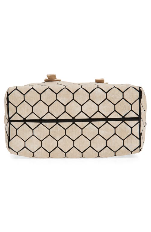 Patrizia Luca Chevron Geometric Duffle Satchel