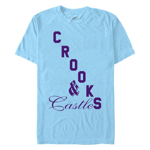 Men's Crooks & Castles Purple Big Bold Logo  Graphic T-Shirt