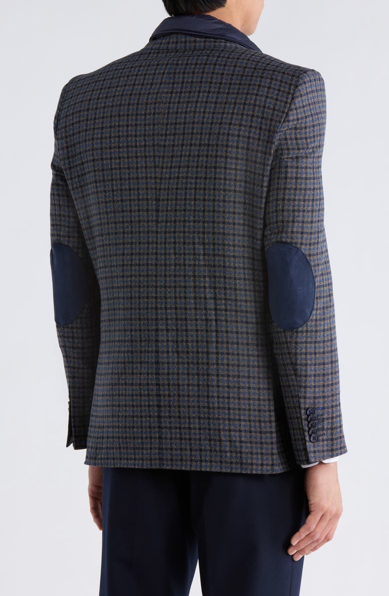 SOUL OF LONDON Knit Blazer with Removable Bib, Alternate, color, Navy