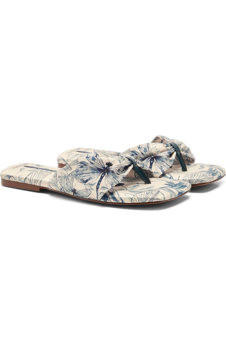 Free People Tia Print Slide Sandal, Alternate, color, Dragonfly Bandana