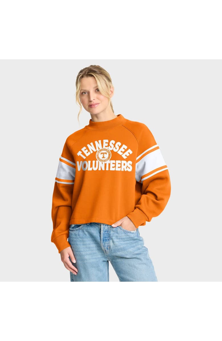 FANATICS Women's Fanatics Tennessee Orange Tennessee Volunteers Oversized Hometown Premium Punt Coverage Raglan Pullover Sweatshirt, Main, color, Tennessee Orange