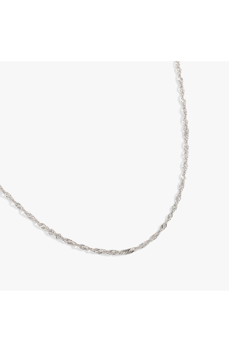 Alex and Ani Singapore Chain Layering Necklace, Alternate, color, Silver