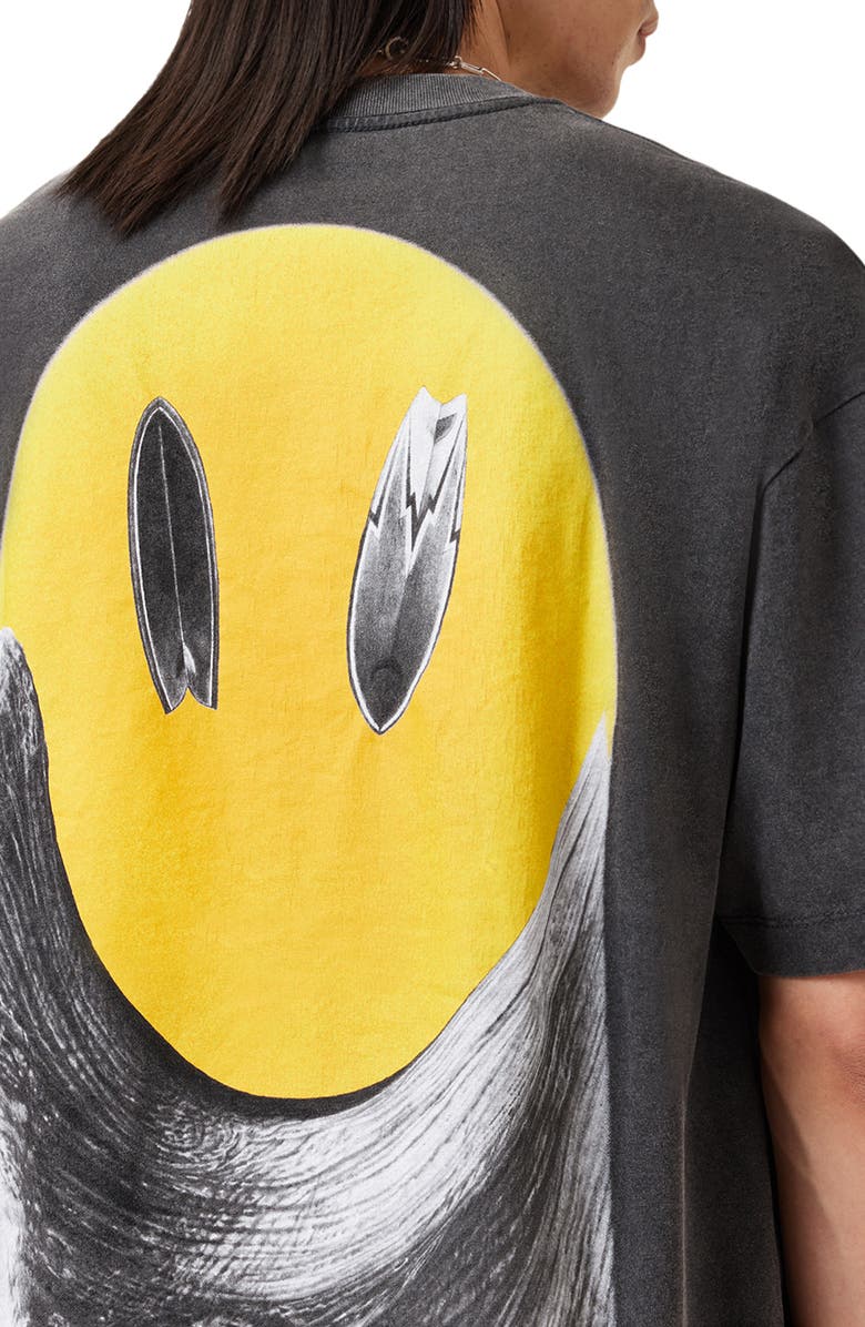 AllSaints Party Wave Graphic T-Shirt, Alternate, color,