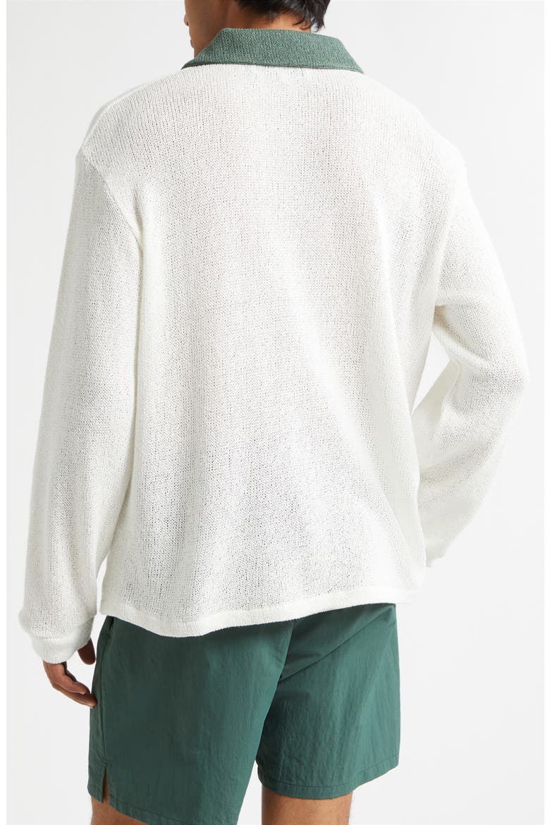 Knit Cotton Rugby Polo, Alternate, color, OFF-WHITE