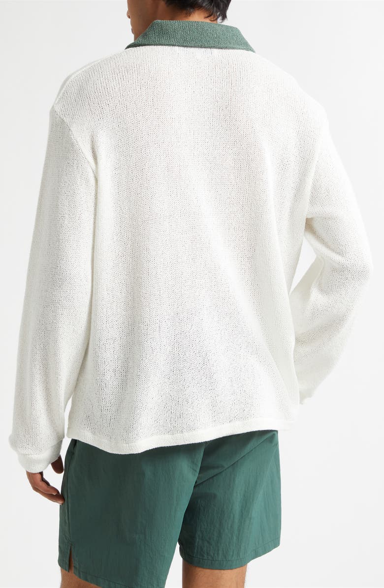 PALMES Knit Cotton Rugby Polo, Alternate, color, Off-White