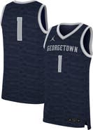 Nike Men's Nike #1 Navy Georgetown Hoyas Replica Jersey