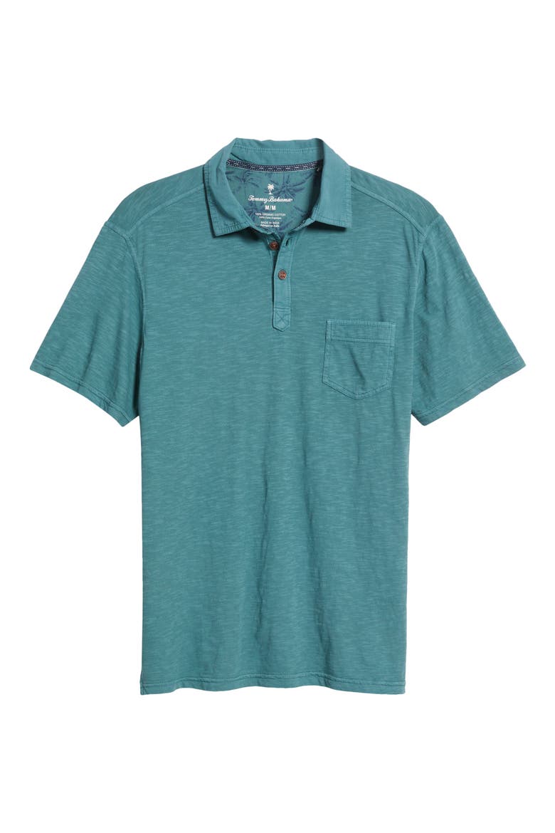 Condesa Canyon Organic Cotton Polo Shirt, Alternate, color, SEVEN SEAS