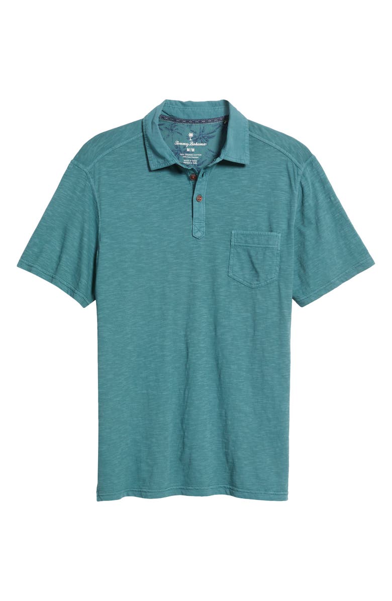 Tommy Bahama Condesa Canyon Organic Cotton Polo Shirt, Alternate, color, Seven Seas