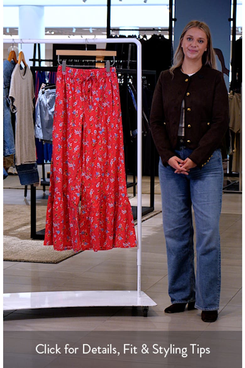 Drawstring Waist Tiered Pants video