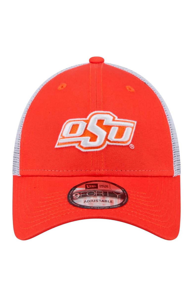 New Era Men's New Era  Orange Oklahoma State Cowboys Trucker 9FORTY Adjustable Hat, Alternate, color, Orange