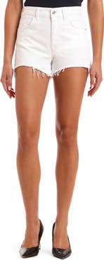 Mavi Jeans Rosie High Waist Distressed Cutoff Denim Shorts