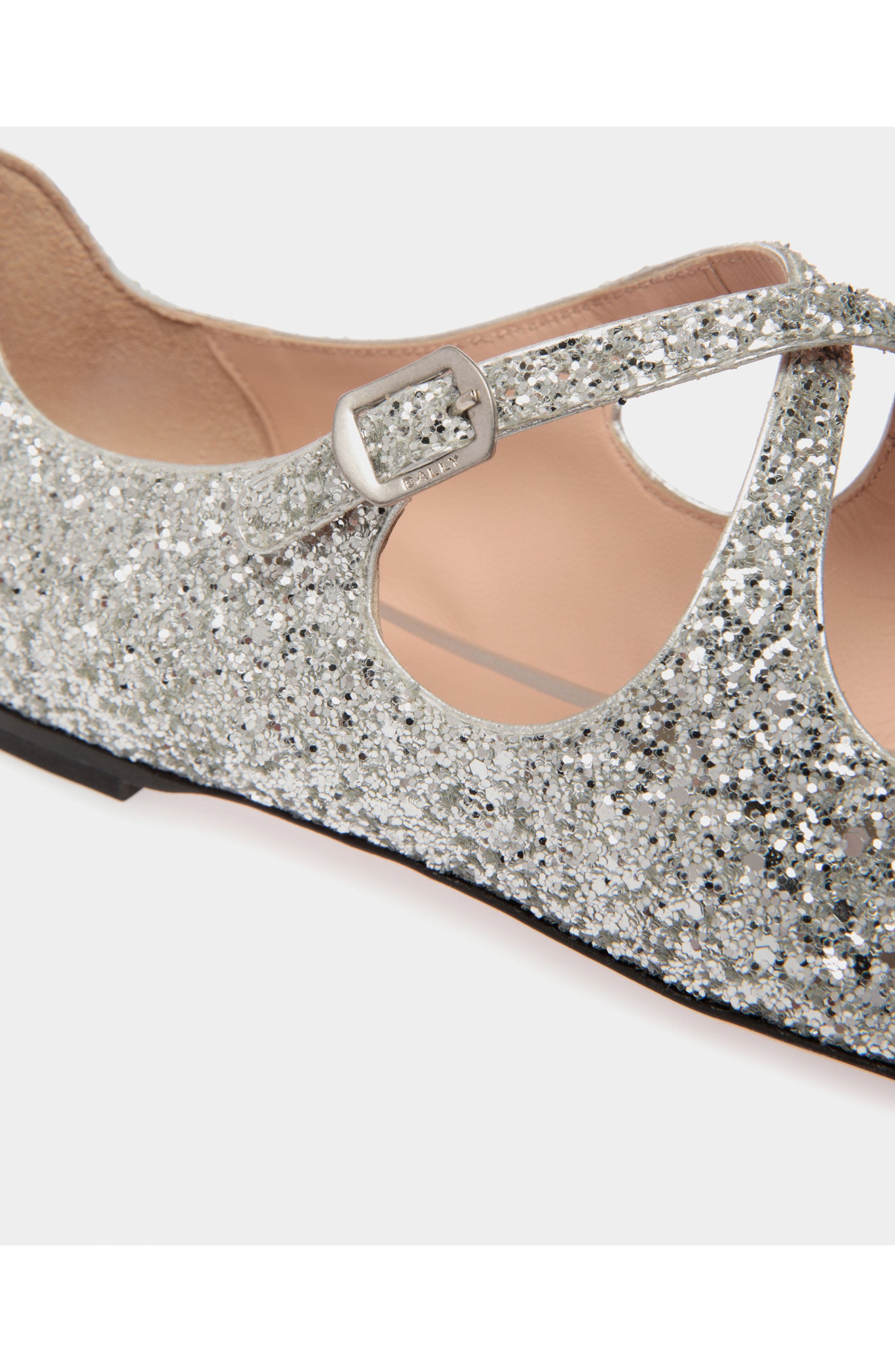 Bally rina Flat in Glitter, Alternate, color, 