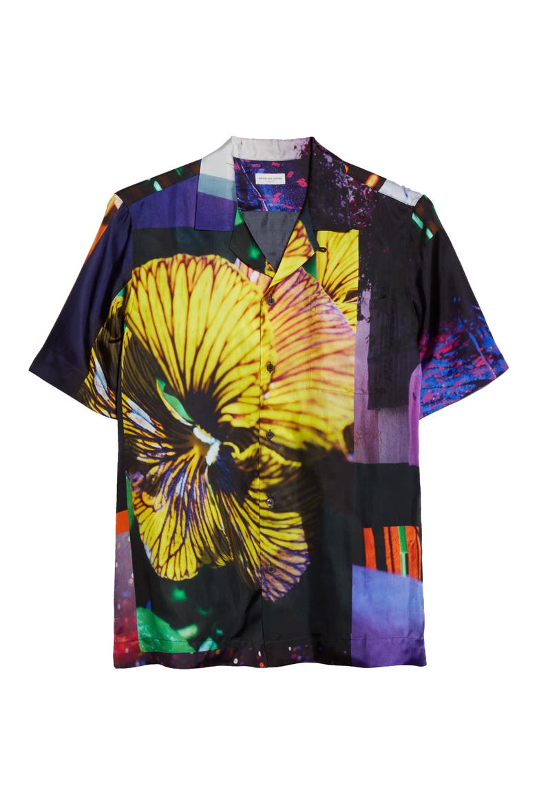 Carltone Floral Short Sleeve Button-Up Shirt, Alternate, color, DESA