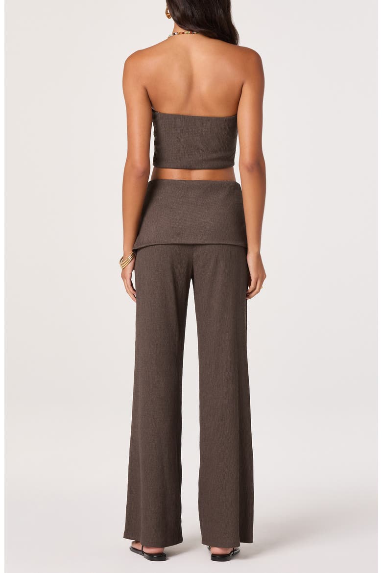 Kyara Tie Waist Straight Leg Pants, Alternate, color, TRUFFLE