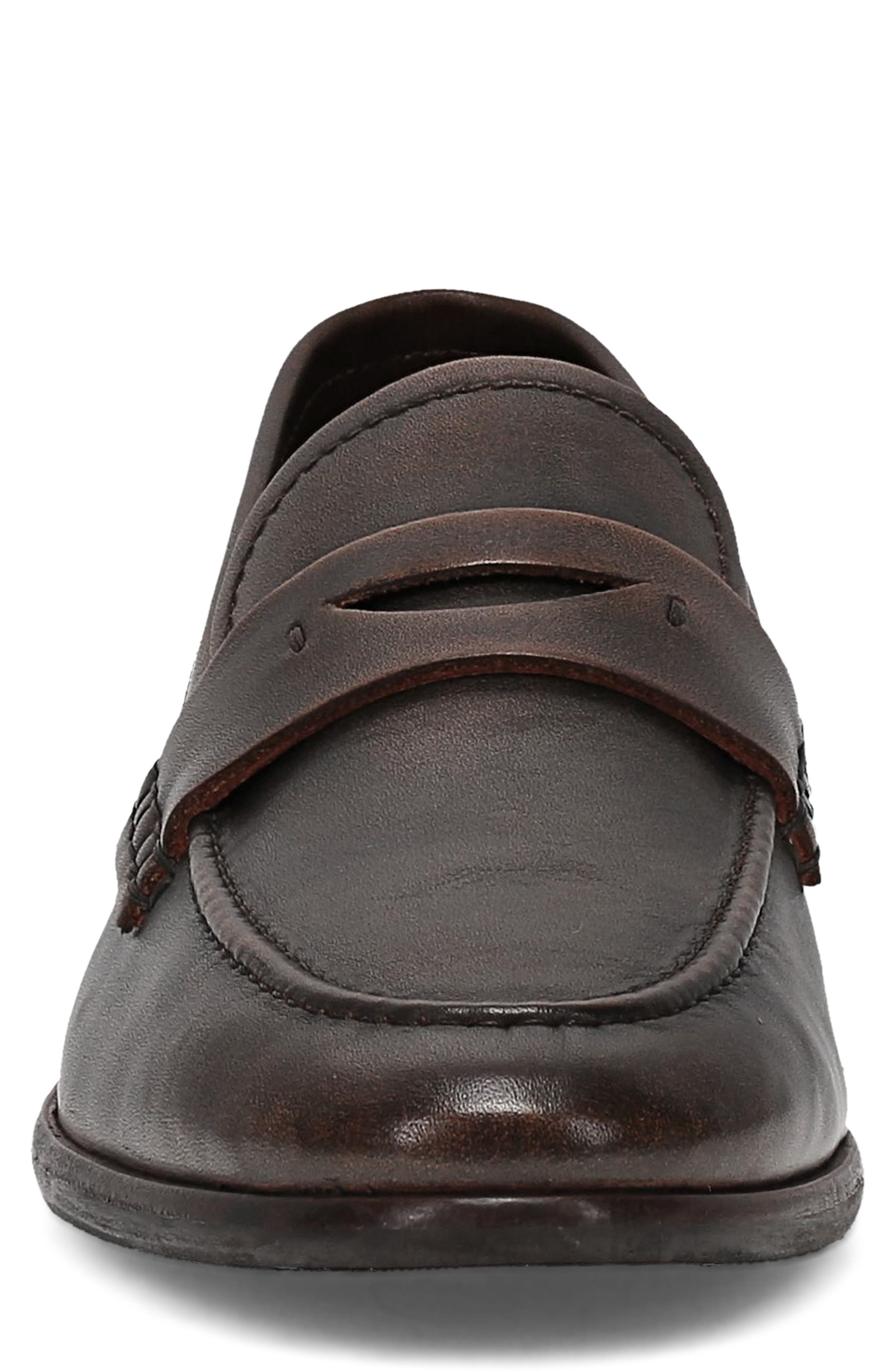 Graham Leather Penny Loafer, Alternate, color, ANTIQUE BLACK