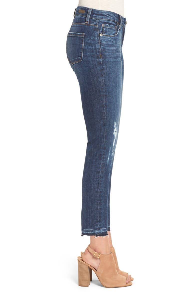 'Reese' Distressed Stretch Straight Leg Ankle Jeans, Alternate, color, CAPABILITY