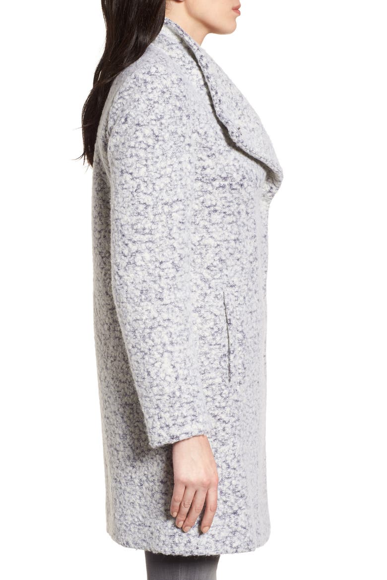 Wool Blend Bouclé Coat, Alternate, color, ZINCDNU