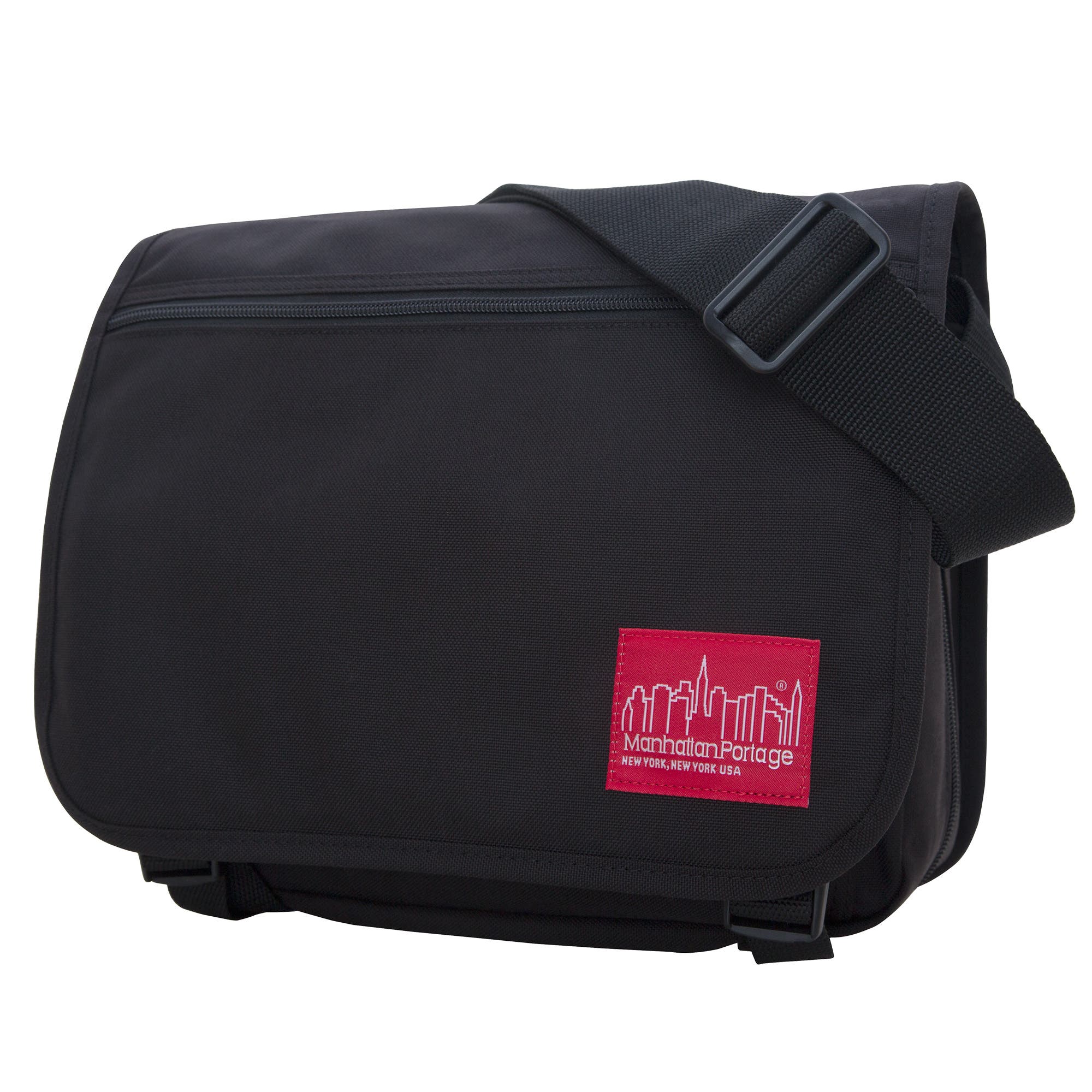 Manhattan Portage Europa Messenger Bag, Alternate, color, Black