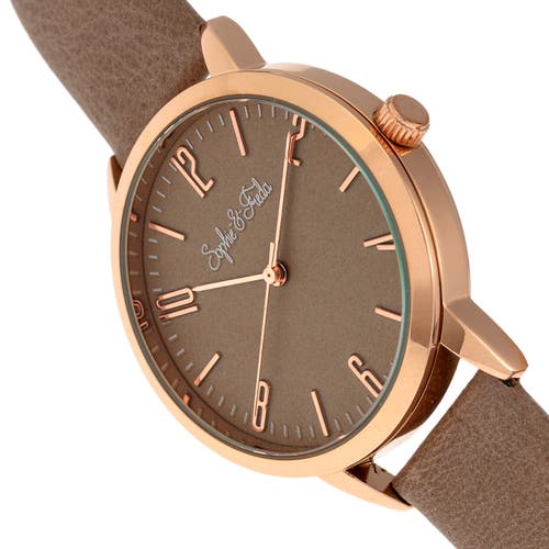 Sophie And Freda Vancouver Quartz Ladies Watch Sf4904 In Tan