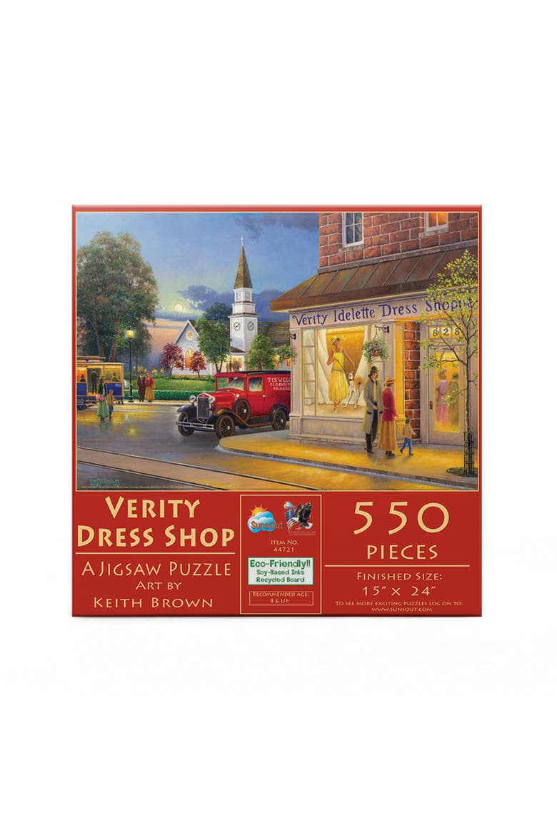 Verity Dress Shop 550 piece Jigsaw Puzzle for Adults, Alternate, color, Multicolor