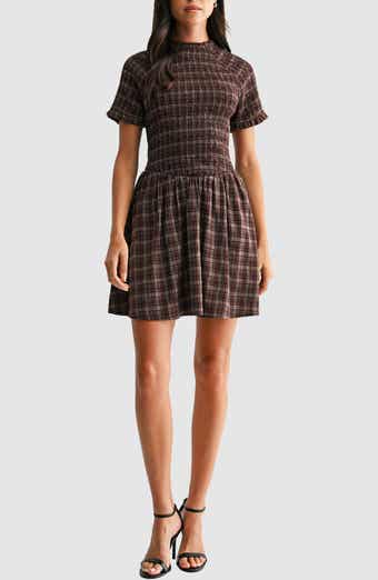 Smocked Fit & Flare Minidress