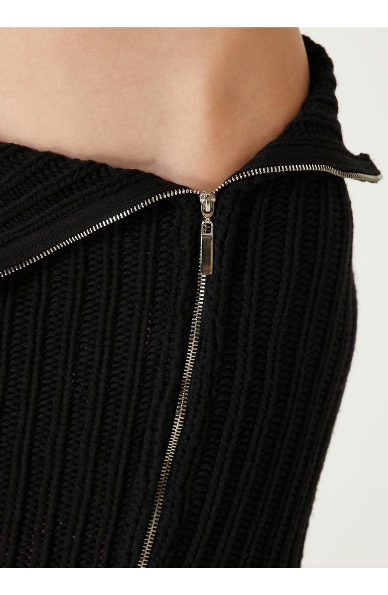 PCFG Cashmere Blend Your *Itch Zipped Knit Skirt, Alternate, color, Black