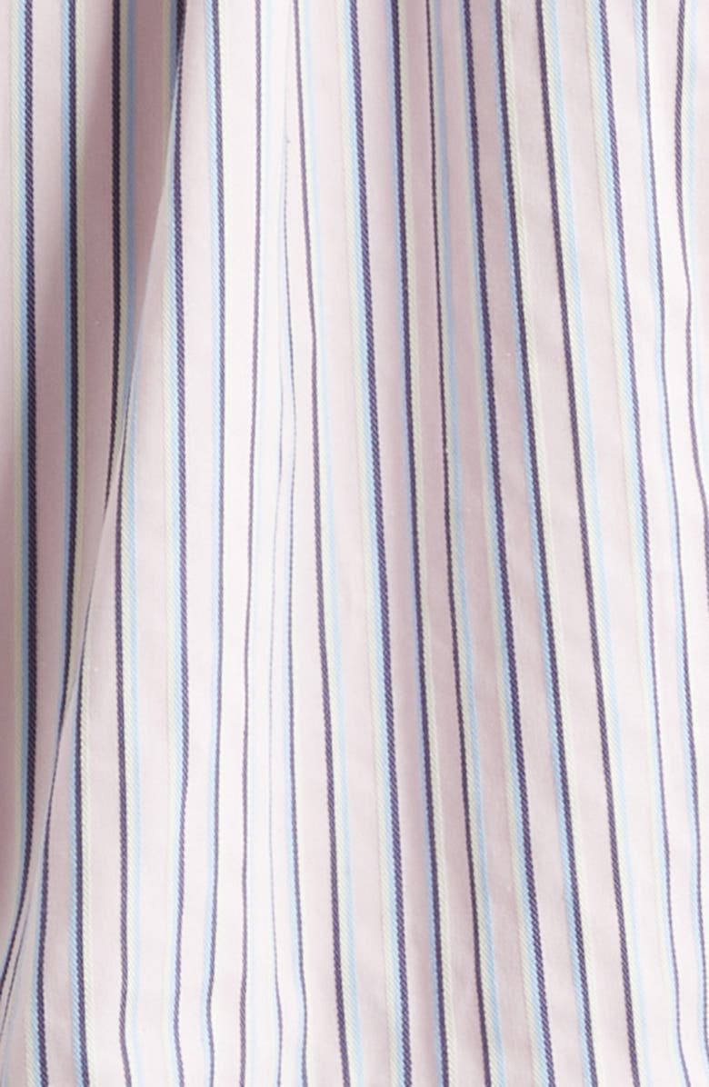 Cinq à Sept Tirza Sophie Stripe Long Sleeve Belted Shirtdress, Alternate, color, Strawberry Cream/ Blue