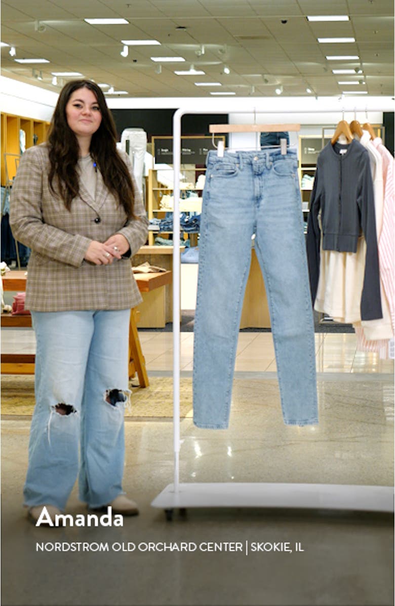 Good Classic Stacked Distressed Skinny Jeans, sales video thumbnail