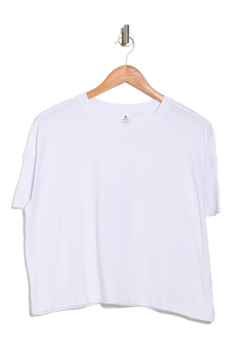 Oversized Boxy Crop T-Shirt, Alternate, color, WHITE
