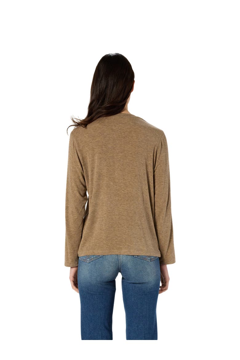 Hugue Long Sleeve Top, Alternate, color, Camel