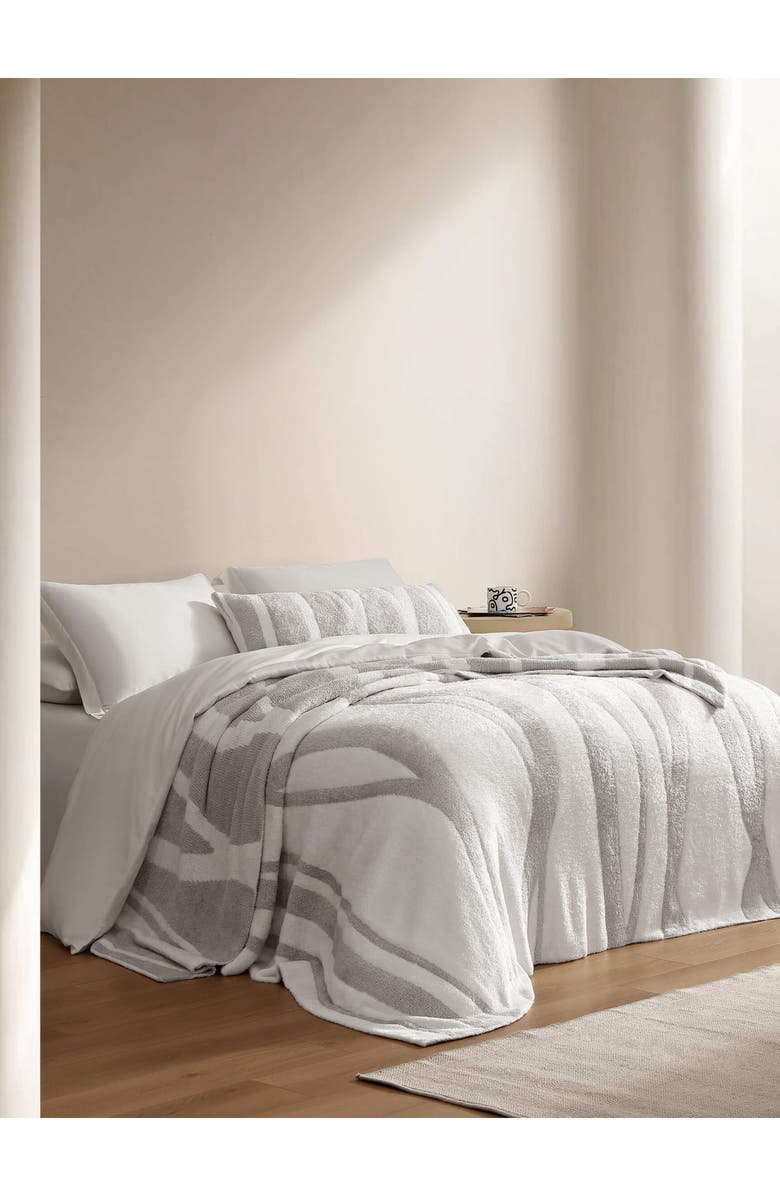 Sunday Citizen Cloud Silque Woodland Lumbar Pillow, Alternate, color, White / Pearl Grey