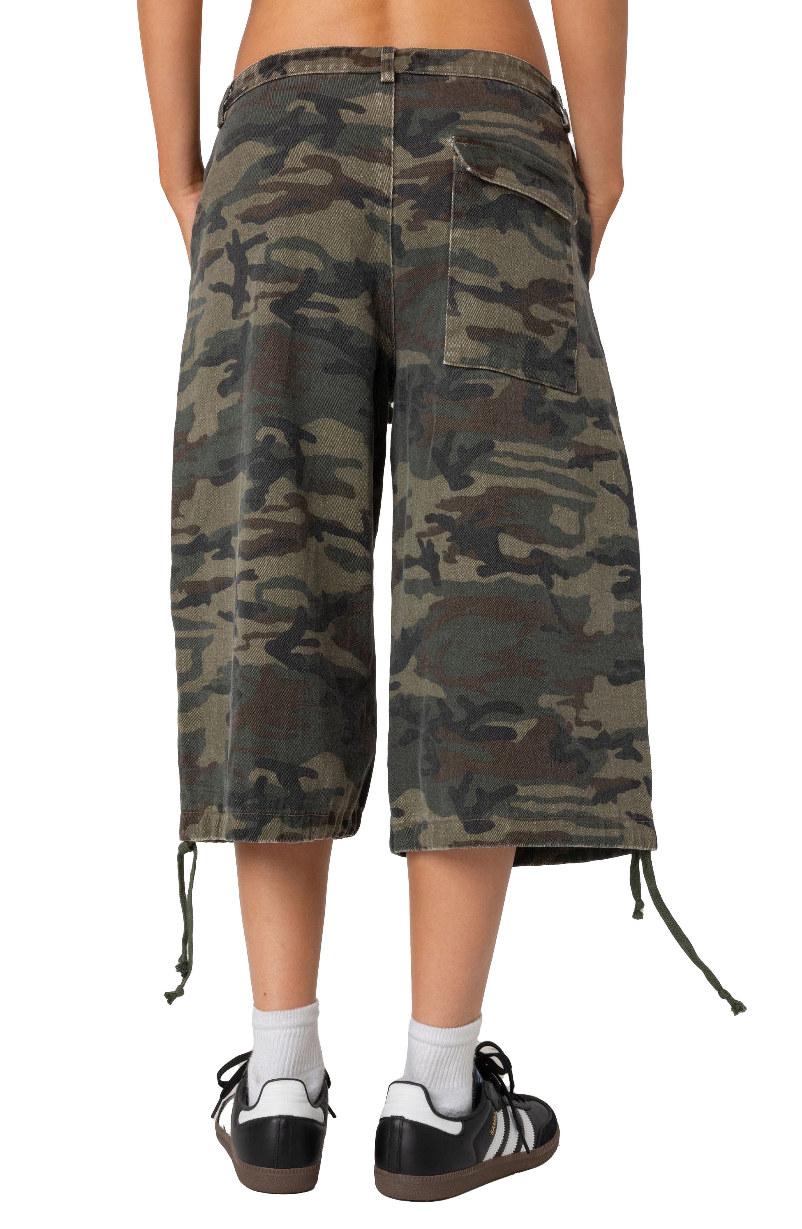 Camo Low Rise Cargo Bermuda Shorts - image 2