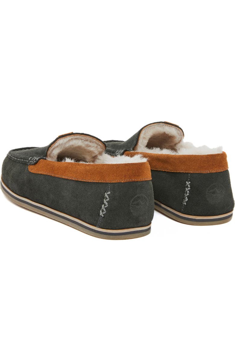 hari mari Hacienda Pewter Genuine Shearling Lined Slipper, Alternate, color, Pewter