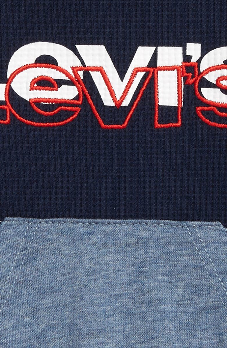 Levi's<sup>®</sup> Graphic Thermal Romper, Alternate, color, Dress Blues