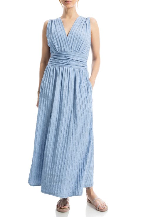 Textured Knit Sleeveless Maxi Dress