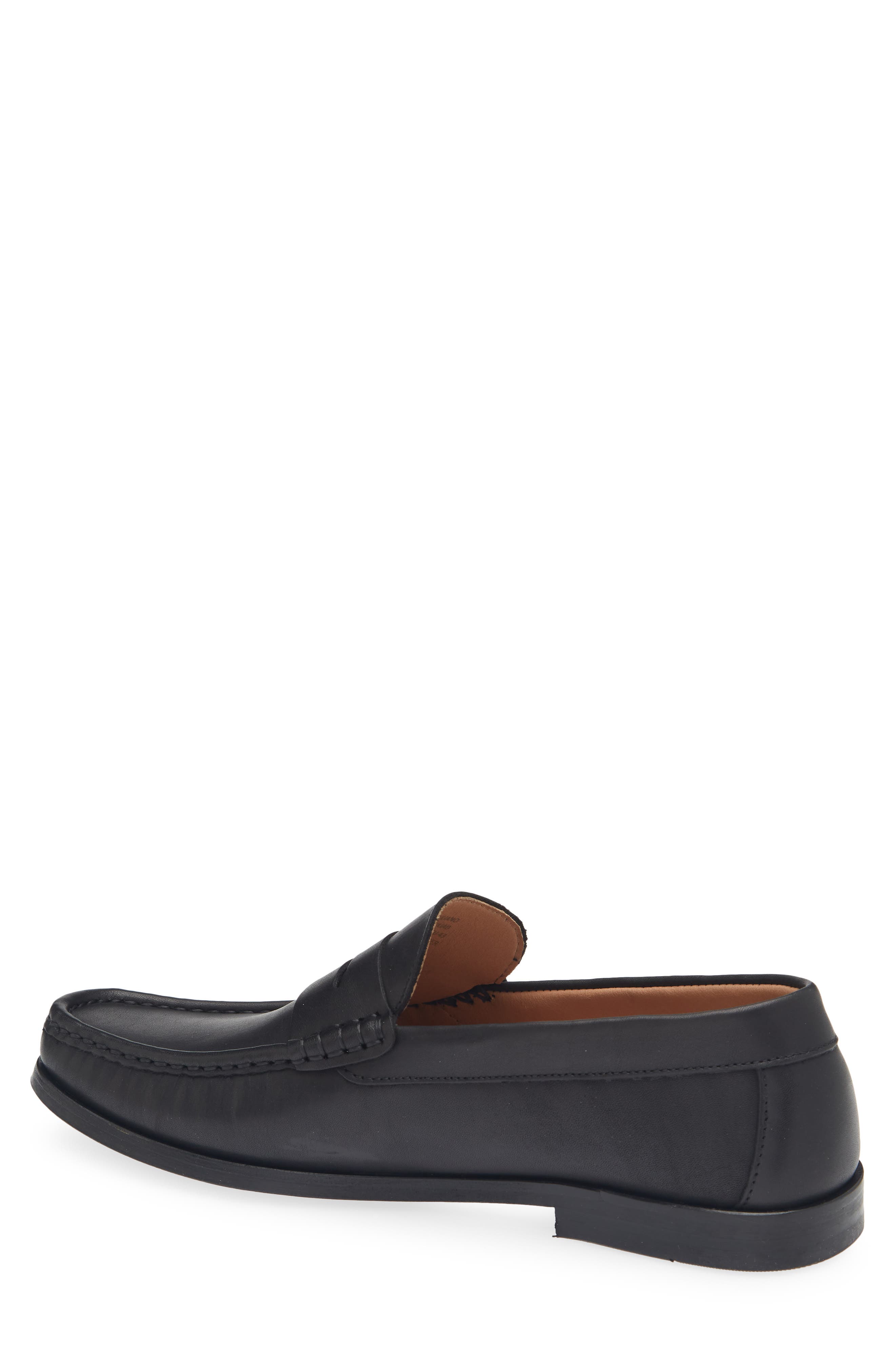 Bruno Magli Guiliano Penny Loafer, Alternate, color, Black Leather