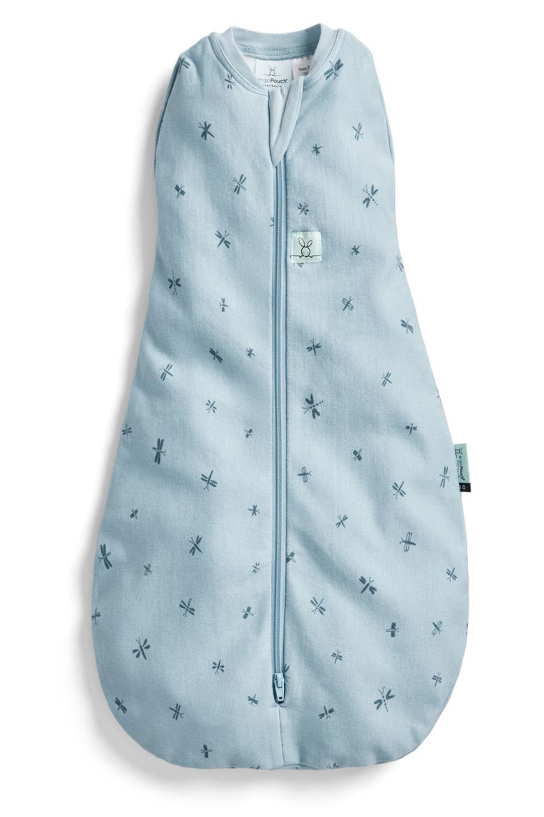 1.0 TOG Organic Cotton Cocoon Swaddle Sack, Main, color, DRAGONFLIES