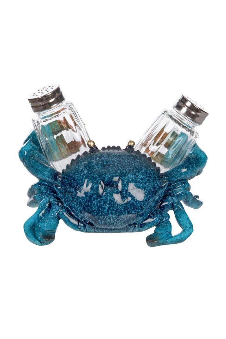 Blue Crab Salt & Pepper Shaker Set, Alternate, color, Blue