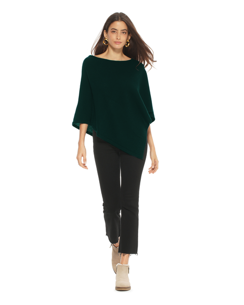 Pure Cashmere Capelet Poncho